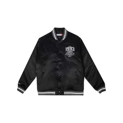 Mitchell & Ness Prehodna jakna siva/črna/bela