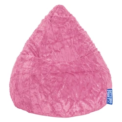 Lesnina VREČA ZA SEDENJE FLUFFY L, pink tekstil