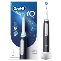 Oral-B iO3 Black, Elektična četkica za zube, Crna