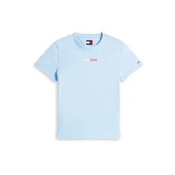 Tommy Jeans Majica ESSENTIAL svetlo modra/rdeča/bela