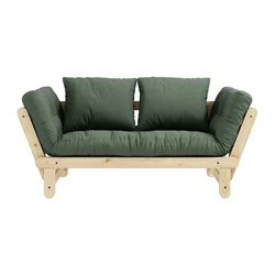 Raztegljiv kavč Karup Design Beat Natural Clear/Olive Green