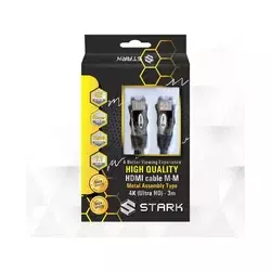 Stark HDMI kabl M-M pozlaćen 4K metalno kućište 3m