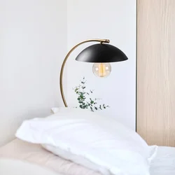 Hanah home Stona lampa E27 Socket, Crno-Zlatna
