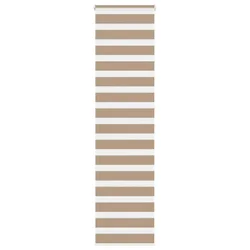 Zebra zavjesa Pješčano smeđa 60x230 cm Širina tkanine 55,9 cm Poliester