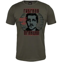 Muška majica kratkih rukava Gavrilo Princip, Maslinasta