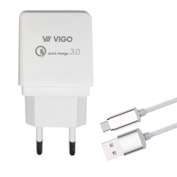 QUICK Komplet VIGO Charge 3.0 A + Tip C polnilni kabel