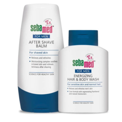 Sebamed Muški set Balzam za posle brijanja i šampon za kosu i telo
