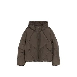 Bershka Zimska jakna temno rjava