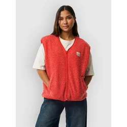 Rip Curl Every Day Polar Vest Fleece Jacket red