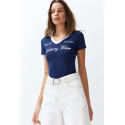 Trendyol Milla Ženska majica TWOSS24TS00162, Tamnoplava