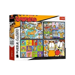 Puzzle 4*250 garfild