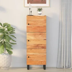 Visoka komoda s 3 vrata 40x33x110 cm od drva bagrema i željeza