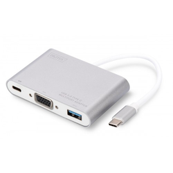 Pretvornik USB 3.1 Tip-C - VGA +USB 3.0 + USB 3.0 Tip-C Digitus