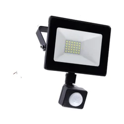 Reflektor LED sa senzorom ECO 20W SMD 6400K GRL7372-pir crni