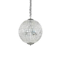 Ideal Lux - LED kristalni luster na lancu LUXOR 6xG9/3W/230V prečnik 40 cm proziran