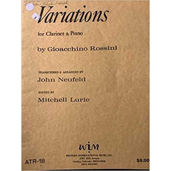 ROSSINI:VARIATIONS CLARINET & PIANO