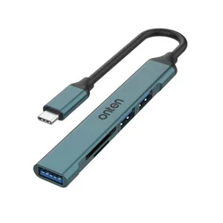Hub USB Type-C sa 3 porta USB 2.0 + čitač kartica SD/TF (OTN-9705D) Onten