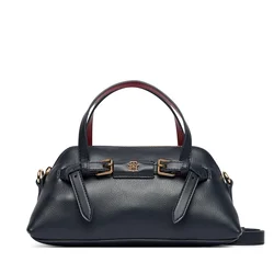 Ročna torba Tommy Hilfiger Th Buckle Mini Tote AW0AW19034 Mornarsko modra