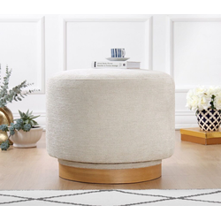 Atelier del Sofa Tabure Turneed, 55x43x55cm, Krem