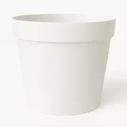 Saksija Melrose fi50/ sa prstenom/ bela boja