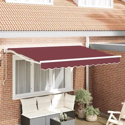 Okvir tende Tamno crvena 250 x 200 cm Poliester s PU premazom