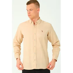 G674 DEWBERRY MENS SHIRT-BEIGE-2