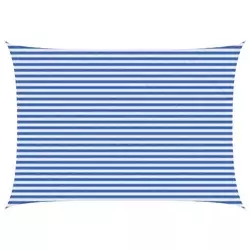 Jedrilica za sunčevu sjenu Plava i bijela 3,5 x 5 m HDPE