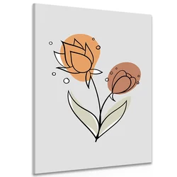 Slika minimalistični cvet No3 - 100x150