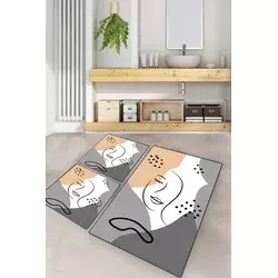 Lessentiel Maison Set 3 prostirke za kupatilo Šareni