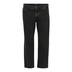Jack & Jones Plus Kavbojke Chris  črn denim