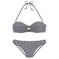 JETTE Bikini  črna / bela