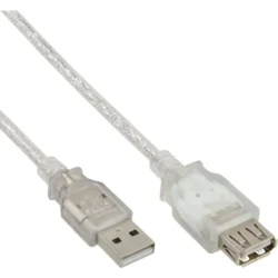InLine 34650 USB kabel USB 2.0 0,5 m USB A Prozoren