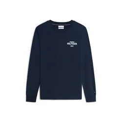 TOMMY HILFIGER Majica 1985 mornarska/off-bela