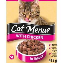 CAT MENU Vlažna hrana za mačke u konzervi sa ukusom piletine 415g