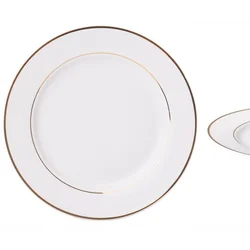 shumee Desertni krožnik Ambition iz belega porcelana, plitev, 19 cm