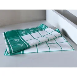 Kuhinjska krpa Zelena boja 50x70cm model kocka ( VLK000101-zelenakocka )