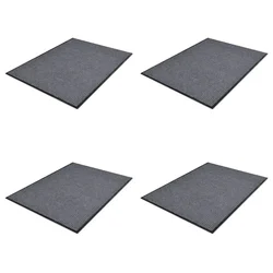 PVC otirači 4 kom sivi 90 x 60 cm