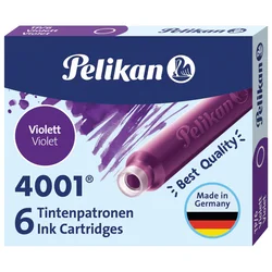 Tinta za nalivpero patrone pk6 4001 pelikan 301697 ljubičasta