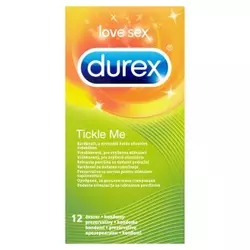 Durex Tickle ME rebrasti kondomi - pakovanje sa 12 kondoma DUREX41115