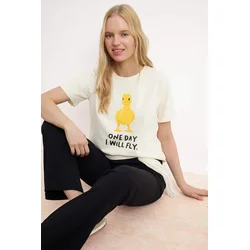 Trendyol Milla Ženska majica TWOSS26TS00091, Bela