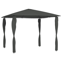 Den Paviljon s pokritimi stebri 3x3x2,6 m antraciten 160 g/m