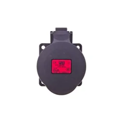 PCE Vtičnica 32A 5P 400V /70x70/ črna IP44 325-6x