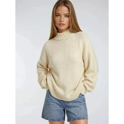 MixRay Pulover Pullover svetlo bež