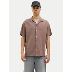 Jack & Jones Srajca Luke 12255781 Rjava Relaxed Fit