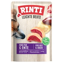Rinti Vlažna hrana za pse Leichte Beute, Govedina i pačetina u sosu, 400 g
