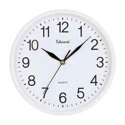 Telesonic Zidni sat, 25 cm, Beli