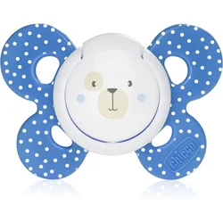 Chicco Varalica physio silikon 6-16m 1/1 0%BPA-plava udobnost, plava