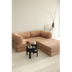 Atelier del Sofa Ugaona garnitura na razvlačenje Nook, 100x100x34 cm, Kajsija