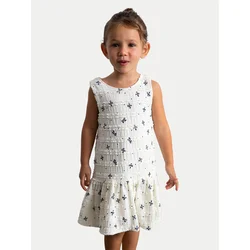 Mayoral Elegantna obleka 3945 Écru Regular Fit