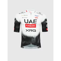 Pissei UAE TEAM EMIRATES XRG - 2025 REPLICA SHORT SLEEVE JERSEY, maja m.kr kol, bela UAEM01R